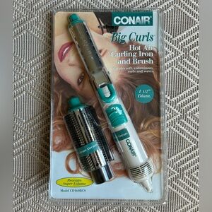 Conair big curls hot air curling iron and brush